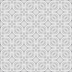 Vector pattern with symmetrical elements . Modern stylish abstract texture. Repeating geometric tiles from striped elements.Black and white pattern.