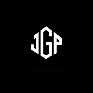 JGP letter logo design with polygon shape. JGP polygon logo monogram. JGP cube logo design. JGP hexagon vector logo template white and black colors. JGP monogram, JGP business and real estate logo. 