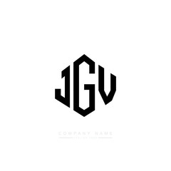 JGV letter logo design with polygon shape. JGV polygon logo monogram. JGV cube logo design. JGV hexagon vector logo template white and black colors. JGV monogram, JGV business and real estate logo. 