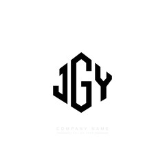 JGY letter logo design with polygon shape. JGY polygon logo monogram. JGY cube logo design. JGY hexagon vector logo template white and black colors. JGY monogram, JGY business and real estate logo. 