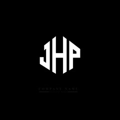 JHP letter logo design with polygon shape. JHP polygon logo monogram. JHP cube logo design. JHP hexagon vector logo template white and black colors. JHP monogram, JHP business and real estate logo. 