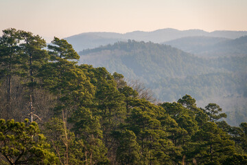 Obraz premium Overlook at Hot Springs National Park in Arkansas