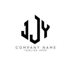 JJY letter logo design with polygon shape. JJY polygon logo monogram. JJY cube logo design. JJY hexagon vector logo template white and black colors. JJY monogram, JJY business and real estate logo. 