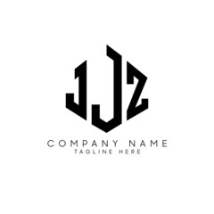 JJZ letter logo design with polygon shape. JJZ polygon logo monogram. JJZ cube logo design. JJZ hexagon vector logo template white and black colors. JJZ monogram, JJZ business and real estate logo. 