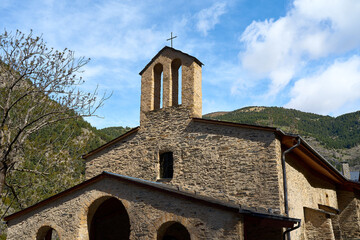 Fototapeta na wymiar Sanctuary of Meritxell in Andorra.