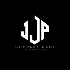 JJP letter logo design with polygon shape. JJP polygon logo monogram. JJP cube logo design. JJP hexagon vector logo template white and black colors. JJP monogram, JJP business and real estate logo. 