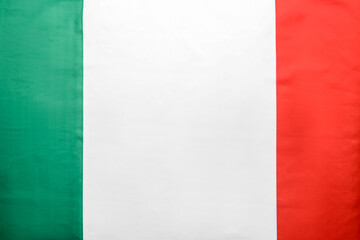 Italian flag as background, closeup
