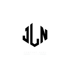 JLN letter logo design with polygon shape. JLN polygon logo monogram. JLN cube logo design. JLN hexagon vector logo template white and black colors. JLN monogram, JLN business and real estate logo. 