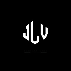 JLV letter logo design with polygon shape. JLV polygon logo monogram. JLV cube logo design. JLV hexagon vector logo template white and black colors. JLV monogram, JLV business and real estate logo. 