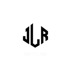 JLR letter logo design with polygon shape. JLR polygon logo monogram. JLR cube logo design. JLR hexagon vector logo template white and black colors. JLR monogram, JLR business and real estate logo. 