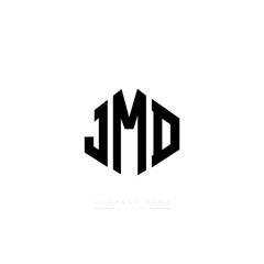 JMD letter logo design with polygon shape. JMD polygon logo monogram. JMD cube logo design. JMD hexagon vector logo template white and black colors. JMD monogram, JMD business and real estate logo. 