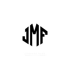 JMF letter logo design with polygon shape. JMF polygon logo monogram. JMF cube logo design. JMF hexagon vector logo template white and black colors. JMF monogram, JMF business and real estate logo. 