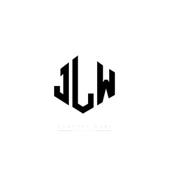JLW letter logo design with polygon shape. JLW polygon logo monogram. JLW cube logo design. JLW hexagon vector logo template white and black colors. JLW monogram, JLW business and real estate logo. 