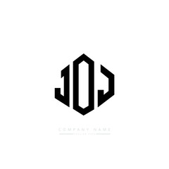 JOJ letter logo design with polygon shape. JOJ polygon logo monogram. JOJ cube logo design. JOJ hexagon vector logo template white and black colors. JOJ monogram, JOJ business and real estate logo. 