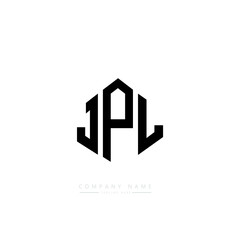JPL letter logo design with polygon shape. JPL polygon logo monogram. JPL cube logo design. JPL hexagon vector logo template white and black colors. JPL monogram, JPL business and real estate logo. 