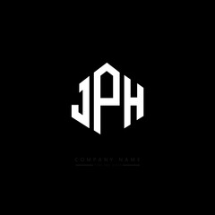 JPH letter logo design with polygon shape. JPH polygon logo monogram. JPH cube logo design. JPH hexagon vector logo template white and black colors. JPH monogram, JPH business and real estate logo. 