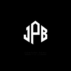 JPB letter logo design with polygon shape. JPB polygon logo monogram. JPB cube logo design. JPB hexagon vector logo template white and black colors. JPB monogram, JPB business and real estate logo. 