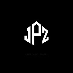 JPZ letter logo design with polygon shape. JPZ polygon logo monogram. JPZ cube logo design. JPZ hexagon vector logo template white and black colors. JPZ monogram, JPZ business and real estate logo. 