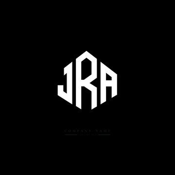 JRA letter logo design with polygon shape. JRA polygon logo monogram. JRA cube logo design. JRA hexagon vector logo template white and black colors. JRA monogram, JRA business and real estate logo. 