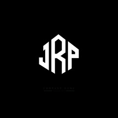 JRP letter logo design with polygon shape. JRP polygon logo monogram. JRP cube logo design. JRP hexagon vector logo template white and black colors. JRP monogram, JRP business and real estate logo. 