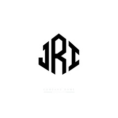 JRI letter logo design with polygon shape. JRI polygon logo monogram. JRI cube logo design. JRI hexagon vector logo template white and black colors. JRI monogram, JRI business and real estate logo. 