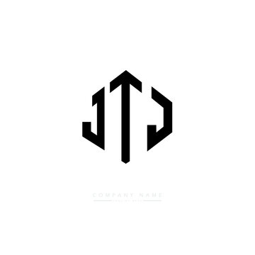 JTJ letter logo design with polygon shape. JTJ polygon logo monogram. JTJ cube logo design. JTJ hexagon vector logo template white and black colors. JTJ monogram, JTJ business and real estate logo. 