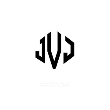 JVJ letter logo design with polygon shape. JVJ polygon logo monogram. JVJ cube logo design. JVJ hexagon vector logo template white and black colors. JVJ monogram, JVJ business and real estate logo. 