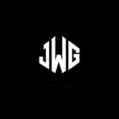 JWG letter logo design with polygon shape. JWG polygon logo monogram. JWG cube logo design. JWG hexagon vector logo template white and black colors. JWG monogram, JWG business and real estate logo. 