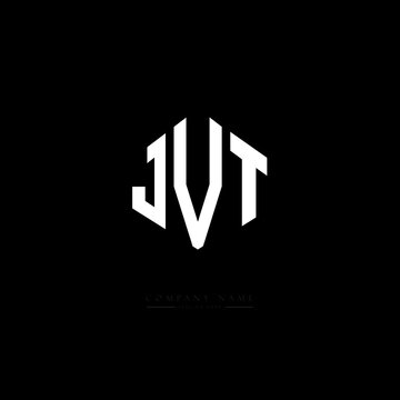 JVT letter logo design with polygon shape. JVT polygon logo monogram. JVT cube logo design. JVT hexagon vector logo template white and black colors. JVT monogram, JVT business and real estate logo. 