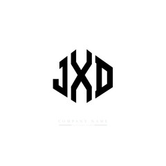 JXD letter logo design with polygon shape. JXD polygon logo monogram. JXD cube logo design. JXD hexagon vector logo template white and black colors. JXD monogram, JXD business and real estate logo. 