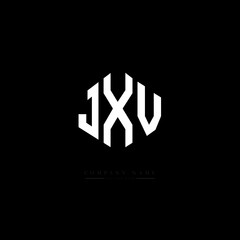 JXV letter logo design with polygon shape. JXV polygon logo monogram. JXV cube logo design. JXV hexagon vector logo template white and black colors. JXV monogram, JXV business and real estate logo. 