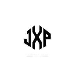 JXP letter logo design with polygon shape. JXP polygon logo monogram. JXP cube logo design. JXP hexagon vector logo template white and black colors. JXP monogram, JXP business and real estate logo. 