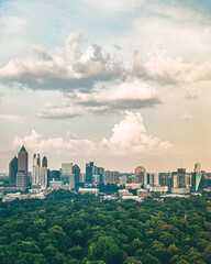 Fototapeta na wymiar Atlanta Midtown & Westside Skyline