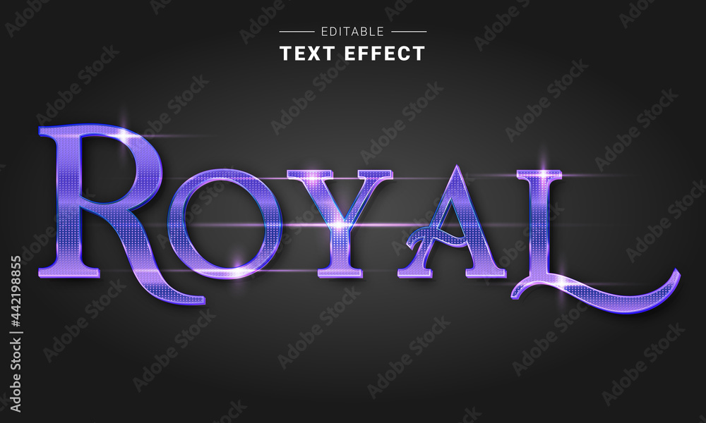 Poster editable text style effect - luxury text style theme.