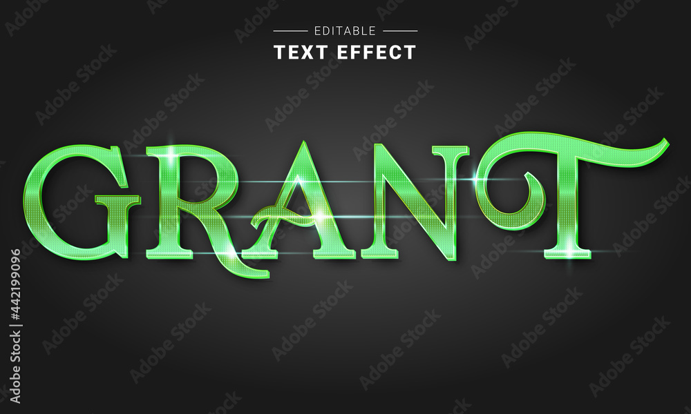 Aufkleber editable text style effect - luxury text style theme.