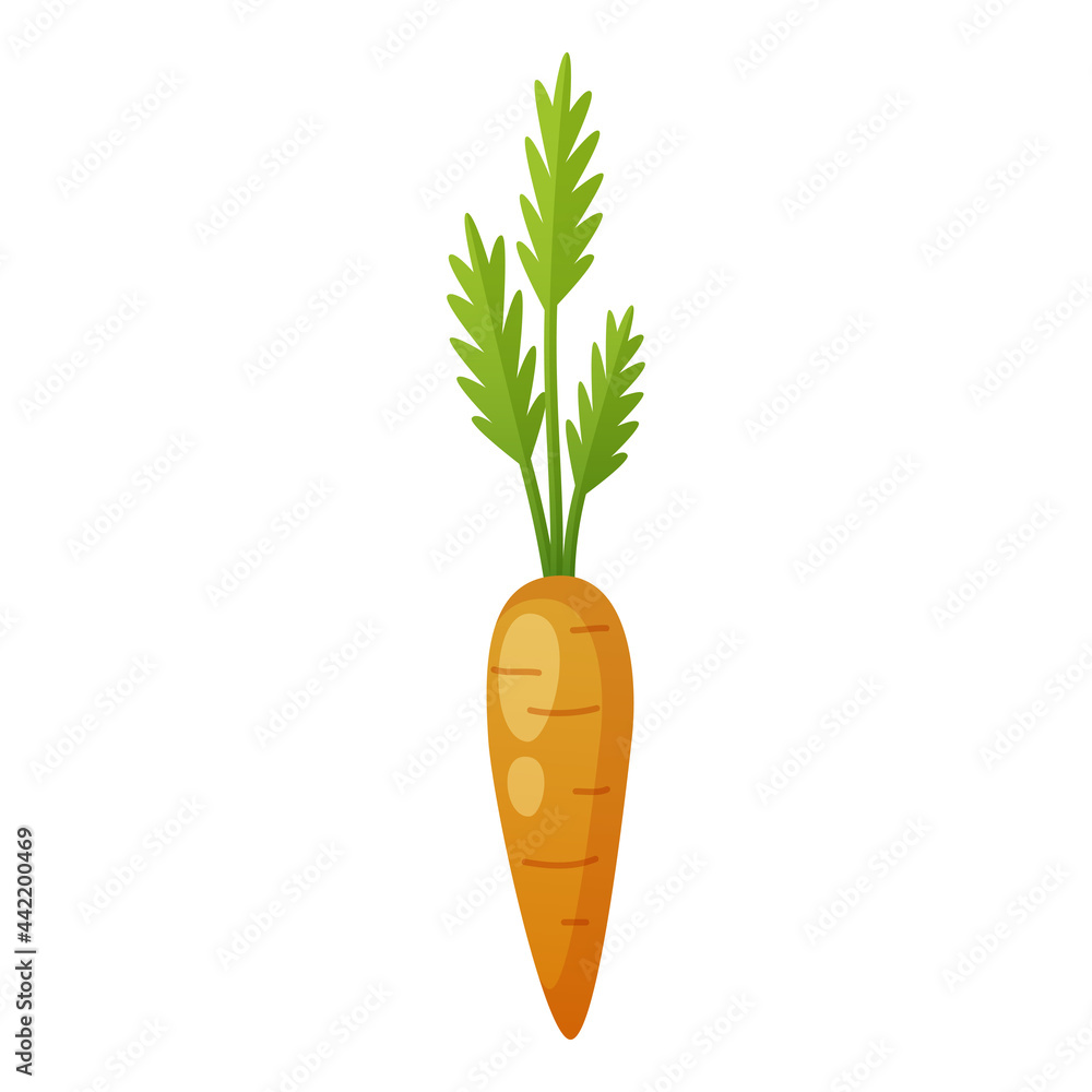 Poster Carrot Cartoon Icon