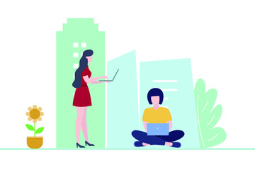 people who work in the city