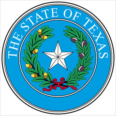 Coat of arms of Texas is a state in the South Central region of the United States.