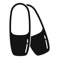 Ballet shoes icon simple vector. Dance ballerina shoes