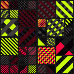 Abstract Geometric Pattern generative computational art illustration