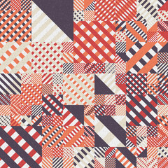 Fototapeta premium Abstract Geometric Pattern generative computational art illustration
