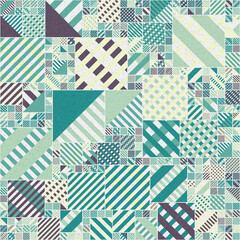 Abstract Geometric Pattern generative computational art illustration