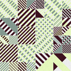 Abstract Geometric Pattern generative computational art illustration