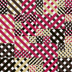 Obraz premium Abstract Geometric Pattern generative computational art illustration