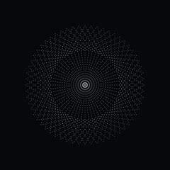 Creative abstract Spirograph element.