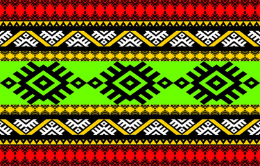 Abstract ethnic geometric pattern design for background or wallpaper, clothing,bati