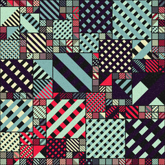 Abstract Geometric Pattern generative computational art illustration