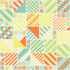 Obraz premium Abstract Geometric Pattern generative computational art illustration