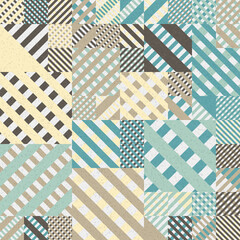 Fototapeta premium Abstract Geometric Pattern generative computational art illustration
