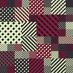 Fototapeta premium Abstract Geometric Pattern generative computational art illustration